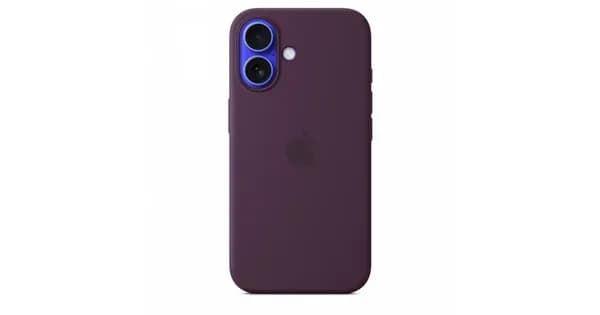 Apple Silicone Case with MagSafe for iPhone 16 - Plum