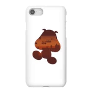 Nintendo Super Mario Goomba Silhouette Phone Case - iPhone 8 - Snap Case - Gloss
