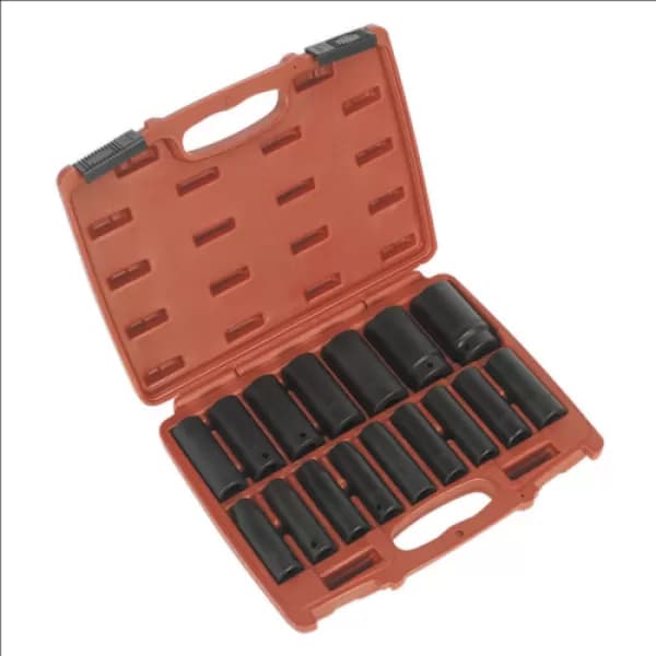 Genuine SEALEY AK5816M Impact Socket Set 16pc 1/2Sq Drive Deep Metric