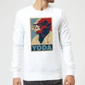 Star Wars Yoda Poster Sweatshirt - White - L
