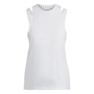 adidas AEROREADY Train Essentials 3 Bar Logo Tank Top Wom - White