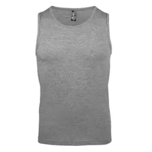 SOLS Mens Justin Sleeveless Tank / Vest Top (4XL) (Grey Marl)