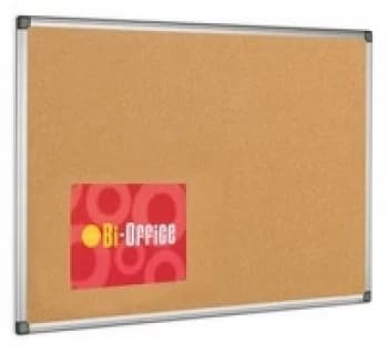 Bi-Office Aluminium Frame Cork Notice Board 1200x900mm CA051170