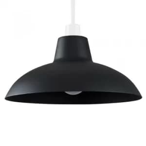 Civic Matt Black Metal Pendant Shade