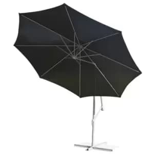 3m Hanging Crank Parasol Black