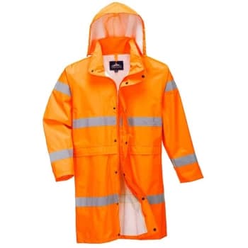 H442ORR4XL - sz 4XL Hi-Vis Coat 100cm - Orange - Portwest