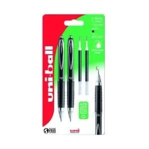 Uni-Ball 207 Gel RT Rollerball Twin Pack Plus 2 Refill Black 238212445