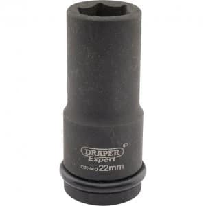 Draper Expert 3/4" Drive Deep Hexagon Impact Socket Metric 3/4" 22mm