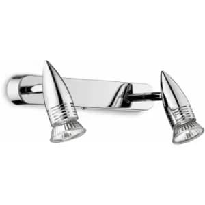 ALFA 2-light chrome wall light