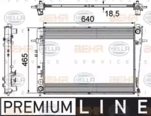 x1 Behr Heat Exchanger 8MK376745-621 Genuine replacement part for Car Made in KR