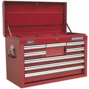 660 x 315 x 430mm red 8 Drawer Topchest Tool Chest Lockable Storage Unit Cabinet