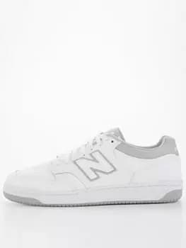 New Balance 480 - White, Size 8, Men