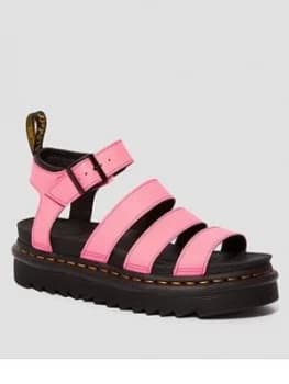 Dr Martens Blaire Chunky Flat Sandal, Pink, Size 6, Women