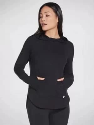 Skechers Awakened Overhead Hoodie, Black, Size L, Women