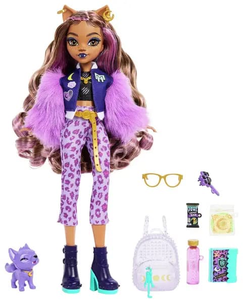 Monster High Clawdeen Wolf Fashion Doll & Accessories