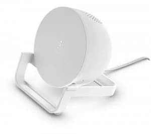 BELKIN 10 W Qi Wireless Charging Stand with Bluetooth Speaker - White