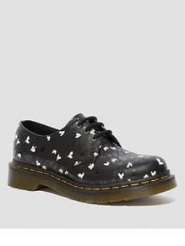 Dr Martens 1461 Hearts 3 Eye Flat Shoe