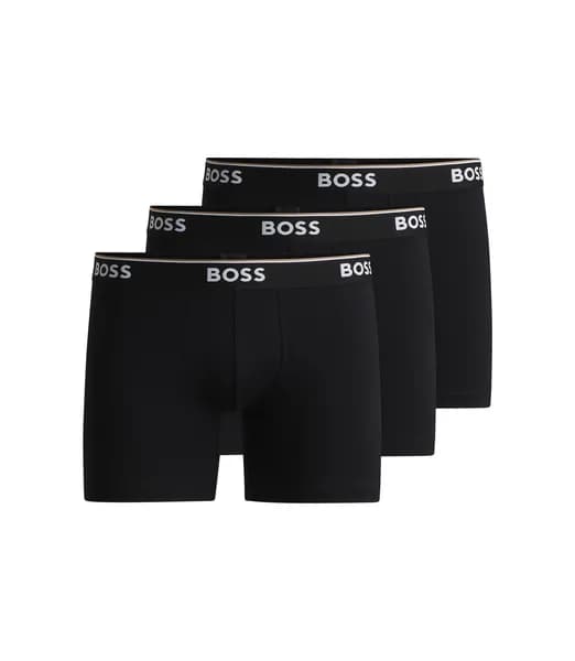 Boss 3 Pack Boxer Shorts Boxer Briefs Small Black 42163403350
