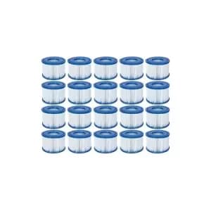 20 Pack Bestway 58323 Lay-Z-Spa Filter Cartridge, Size VI 10.6cm x 8cm