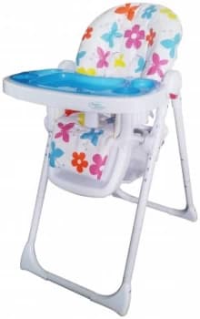 BeBe Style Hi Lo Burst Recline Highchair Flowers.