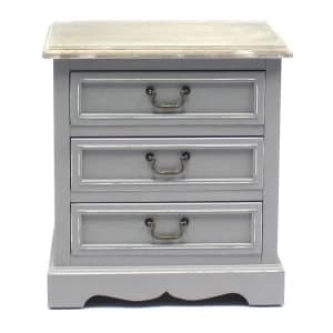 Charles Bentley Loxley Vintage 3 Drawer Bedside Table