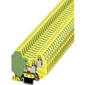 Mini double terminal block MT 15 QUATTRO PE Phoenix Contact Green yello