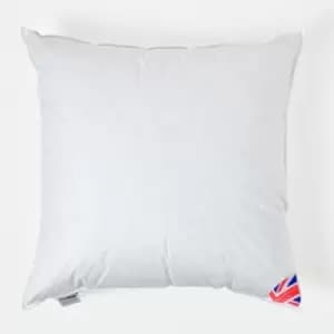 Duck Down Cushion Pad 80 x 80cm (32 x 32') - White - Homescapes
