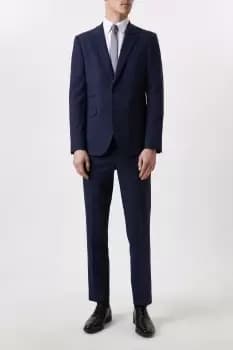 Tailored Fit Navy Marl Suit Jacket