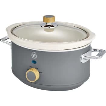 Swan Nordic SF17021GRYN 3.5 Litre Slow Cooker - Slate Grey