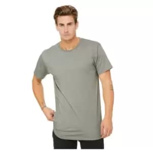 Bella + Canvas Mens Long Body Urban Tee (M) (Heather Stone)