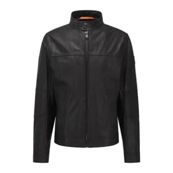 Boss Joseph 1 Leather Jacket - Black