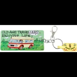 Pack of 6 Old Age Travellers Key Rings