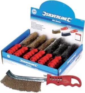 Silverline Wire Brush Display Box 24pce - 24pce
