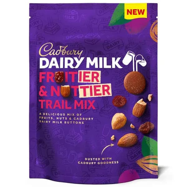 Cadbury Gifts Direct Cadbury Fruitier & Nuttier Chocolate Trail Mix 100g (Box of 10) 4305468O