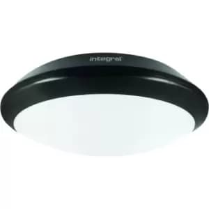 Integral Tough Shell + Bulkhead Emergency 3Hr 308mm Dia. IP66 1400LM 15W 4000K IK10 110 Beam Non Dimmable Black 93LM/W