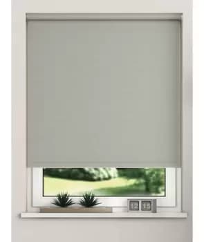 New Edge Light Grey Blackout Roller Blinds 105cm