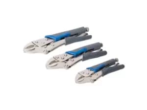 Silverline 675268 Self Locking Soft-Grip Plier Set 3pce