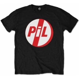 Pil Logo Mens Black T-Shirt Large
