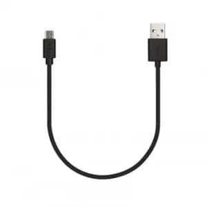Veho Pebble USB A To Micro USB Cable Charger Sync Phone Tablet Black 0.2m