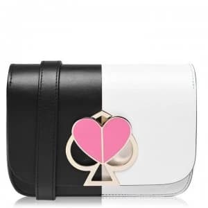 Kate Spade Nicola Twistlock Small Shoulder Bag - BLK/OPTWHT 080