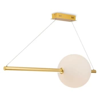 Maytoni Modern - Freccia Modern Freccia Integrated LED Gold Pendant Ceiling Light Glass Shade