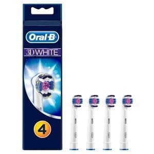 Oral B 3D White Replacement Heads Electric Toothbrush 4Pcs