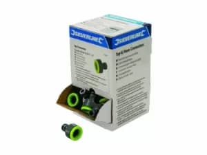 Silverline 876926 Female/Male 1/2in 3/4in Tap Connectors 30pc