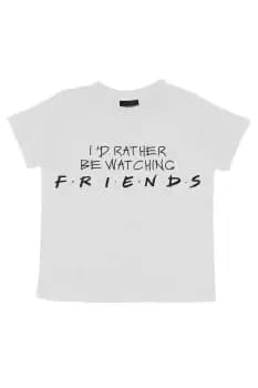 Rather Be Watching Cropped T-Shirt