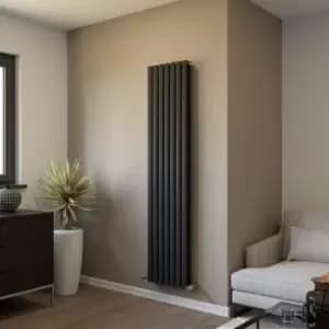 Ximax Champion Duplex Anthracite Vertical Designer Radiator, (W)410mm X (H)1800mm