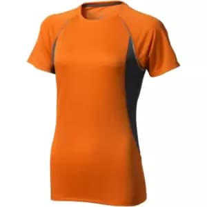 Elevate Womens/Ladies Quebec Short Sleeve T-Shirt (L) (Orange/Anthracite)