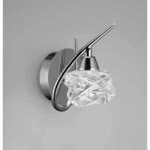 Maremagnum wall light with switch 1 Bulb G9, polished chrome