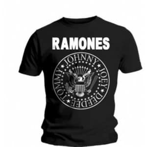 Ramones Seal Mens Black T Shirt: Large