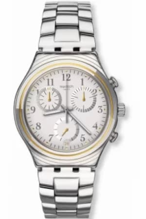 Unisex Swatch SILVERNOW Chronograph Watch YCS586G