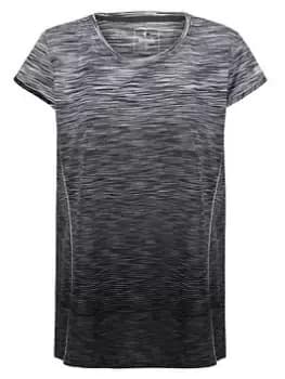 Regatta Hyperdimension II Ombre T-Shirt - Black, Size 12, Women